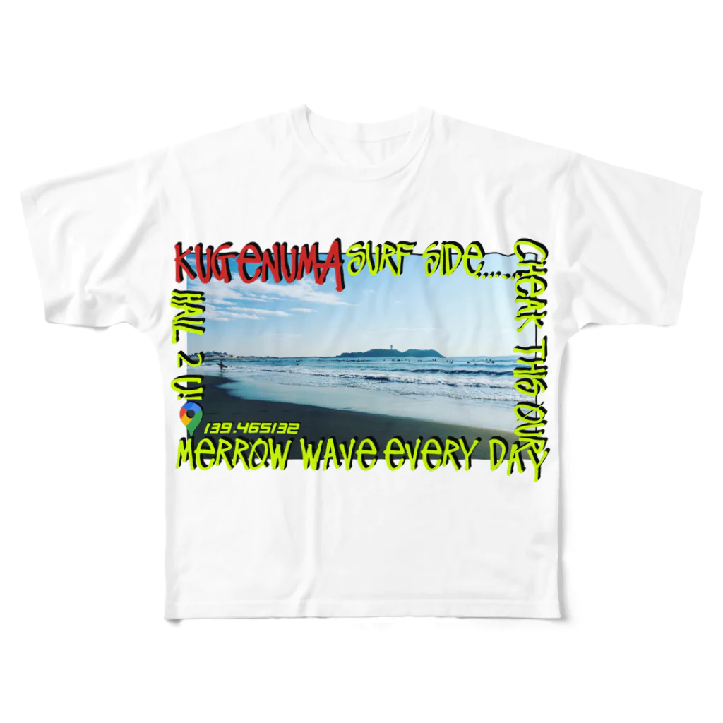 近藤商店湘南支店の鵠沼海岸　Beahシリーズ All-Over Print T-Shirt