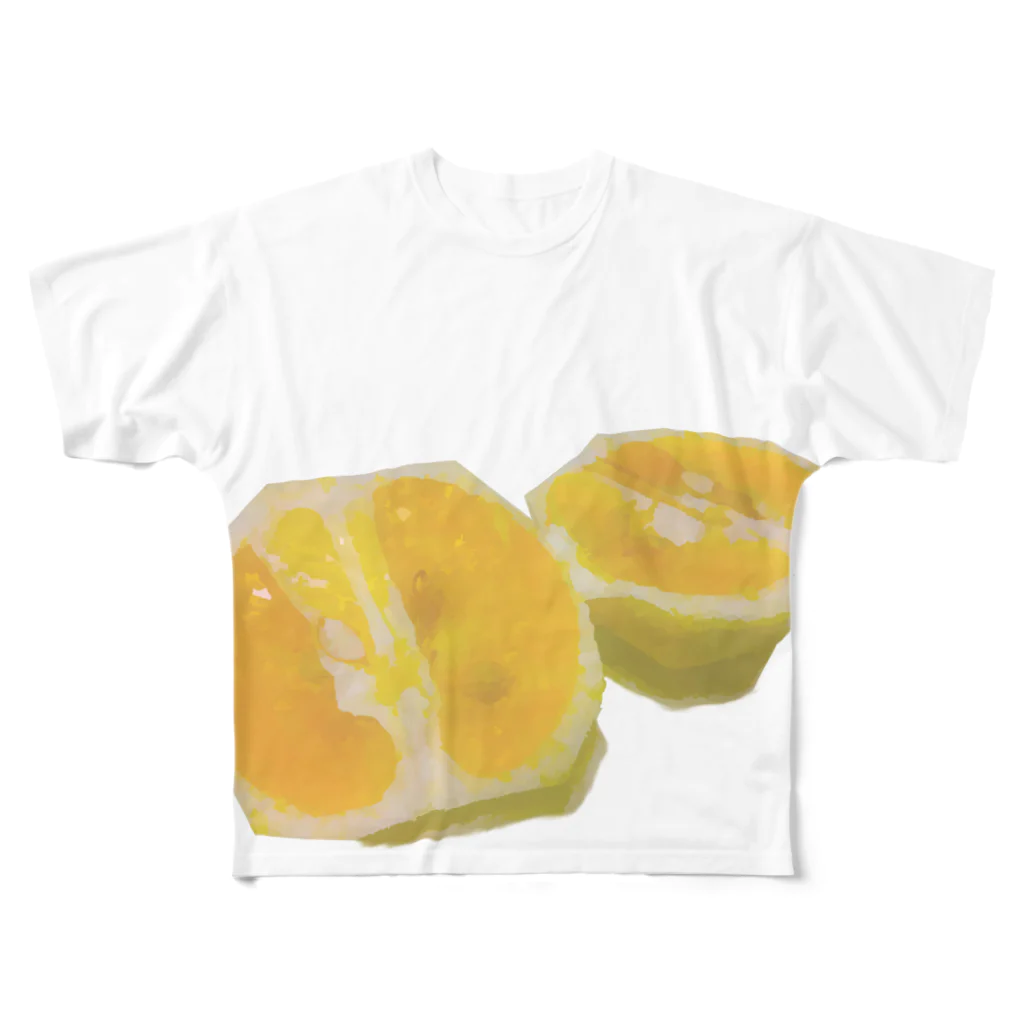 気ままに創作　よろず堂の夏の柑橘② フルグラフィックTシャツ