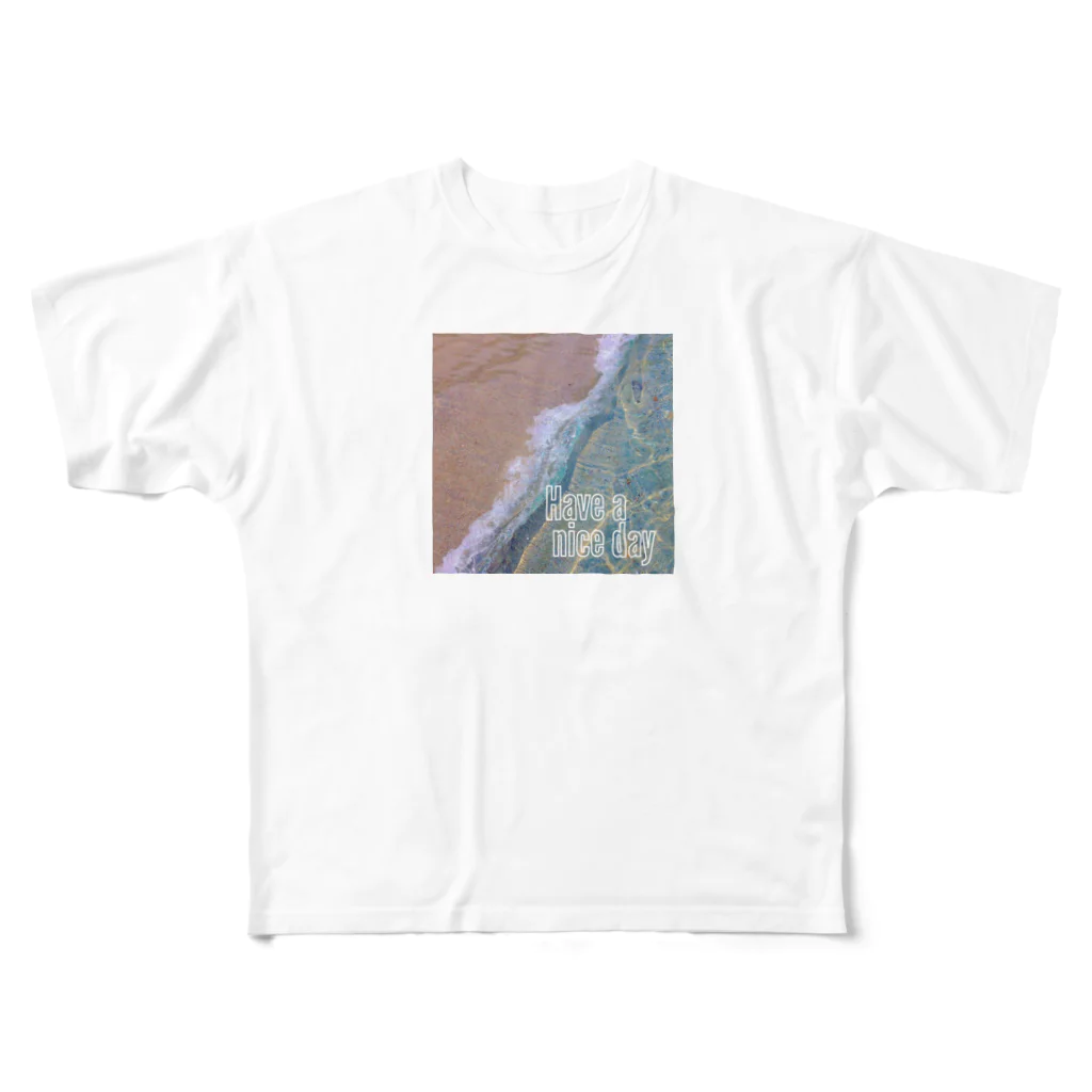 Koco'sのBeach of nice day フルグラフィックTシャツ