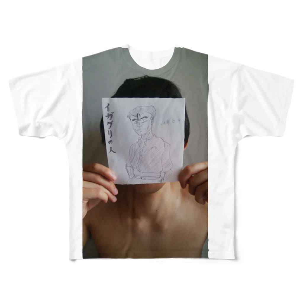 ぶたマンモス やっぴーのGARU　jinpei　series フルグラフィックTシャツ