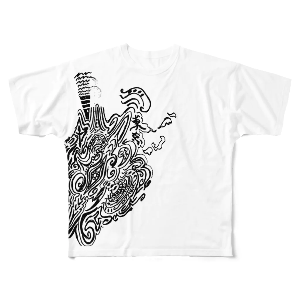 BeatBam_BeatBamの東京 フルグラフィックTシャツ