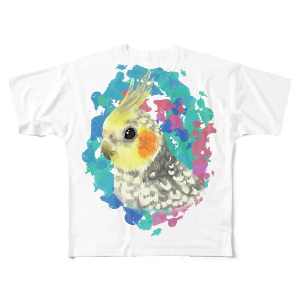 ＊えいぷりる どぎぃ工房＊のパールのオカメちゃん All-Over Print T-Shirt