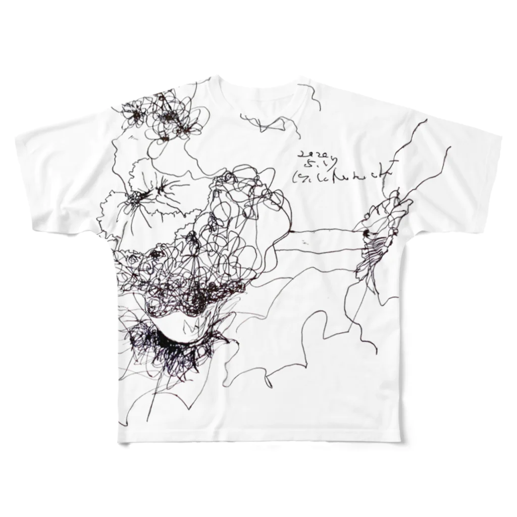 Fille et chatの少女リリ Flying All-Over Print T-Shirt