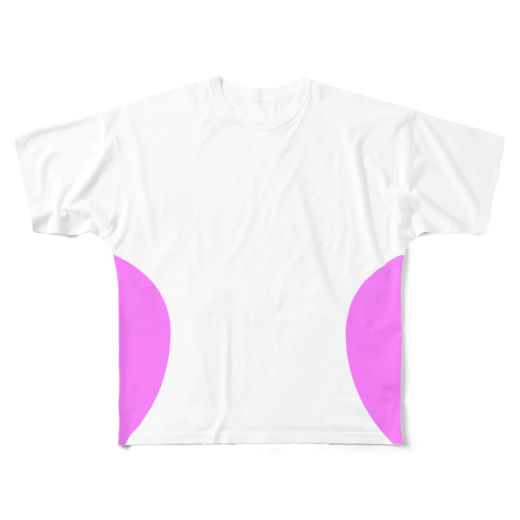 Tomgoro 商店のナイスバディ―T　ピンク フルグラフィックTシャツ