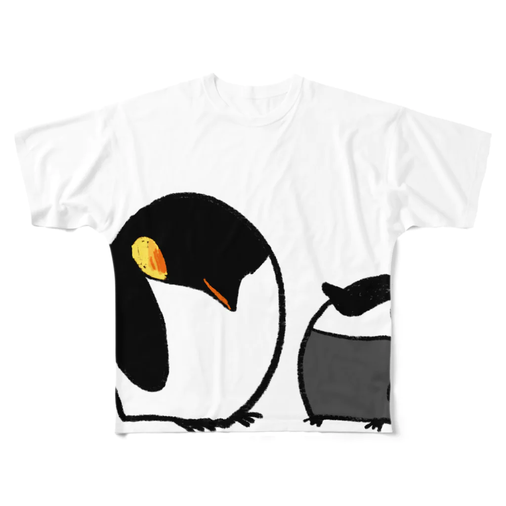 まゆみやのまんまるペンギン All-Over Print T-Shirt