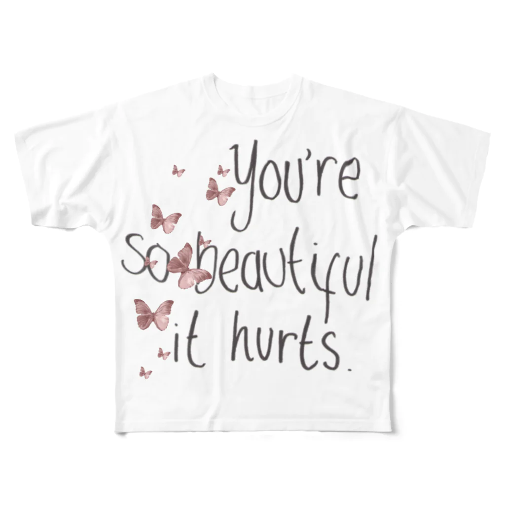 家で着るのを前提のyou’re so beautiful T フルグラフィックTシャツ