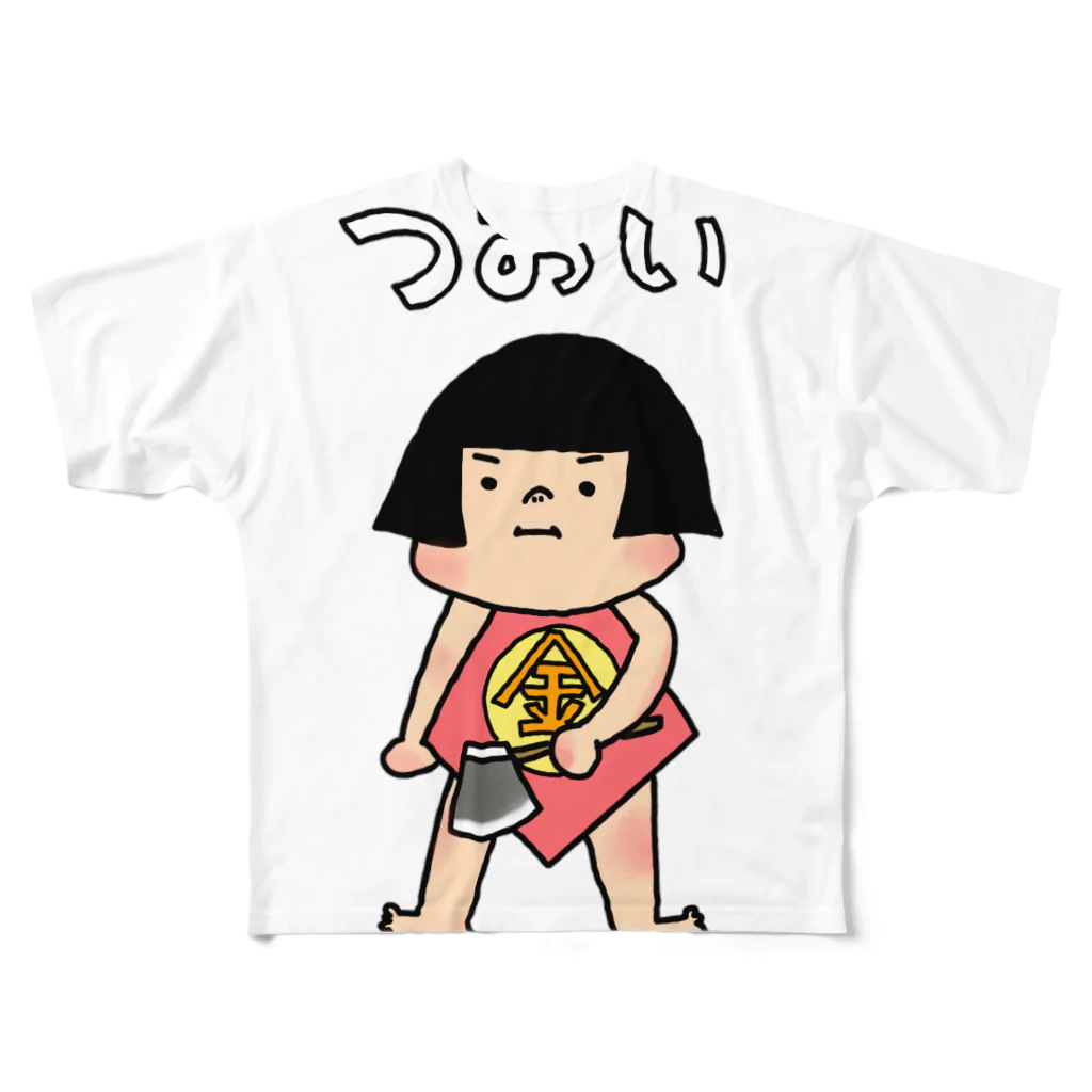 サカナナカスのまさかりJr. フルグラフィックTシャツ