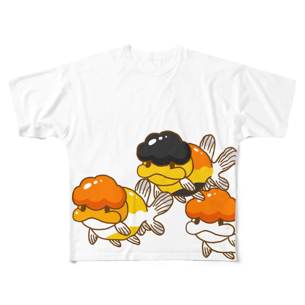 よいこのきんぎょのタイらんちゅうスリー All-Over Print T-Shirt