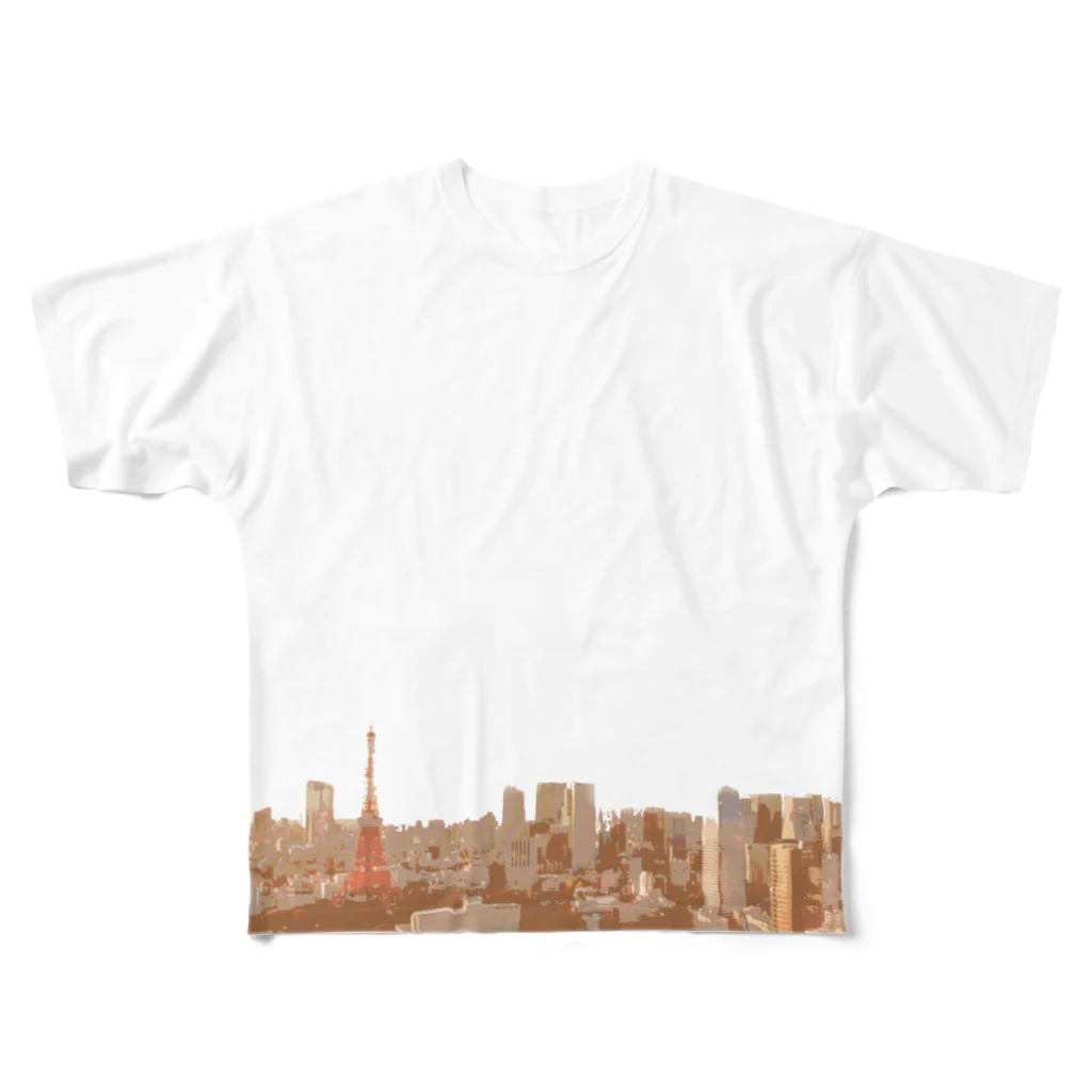 そらまめのご当地グッズ　東京 All-Over Print T-Shirt