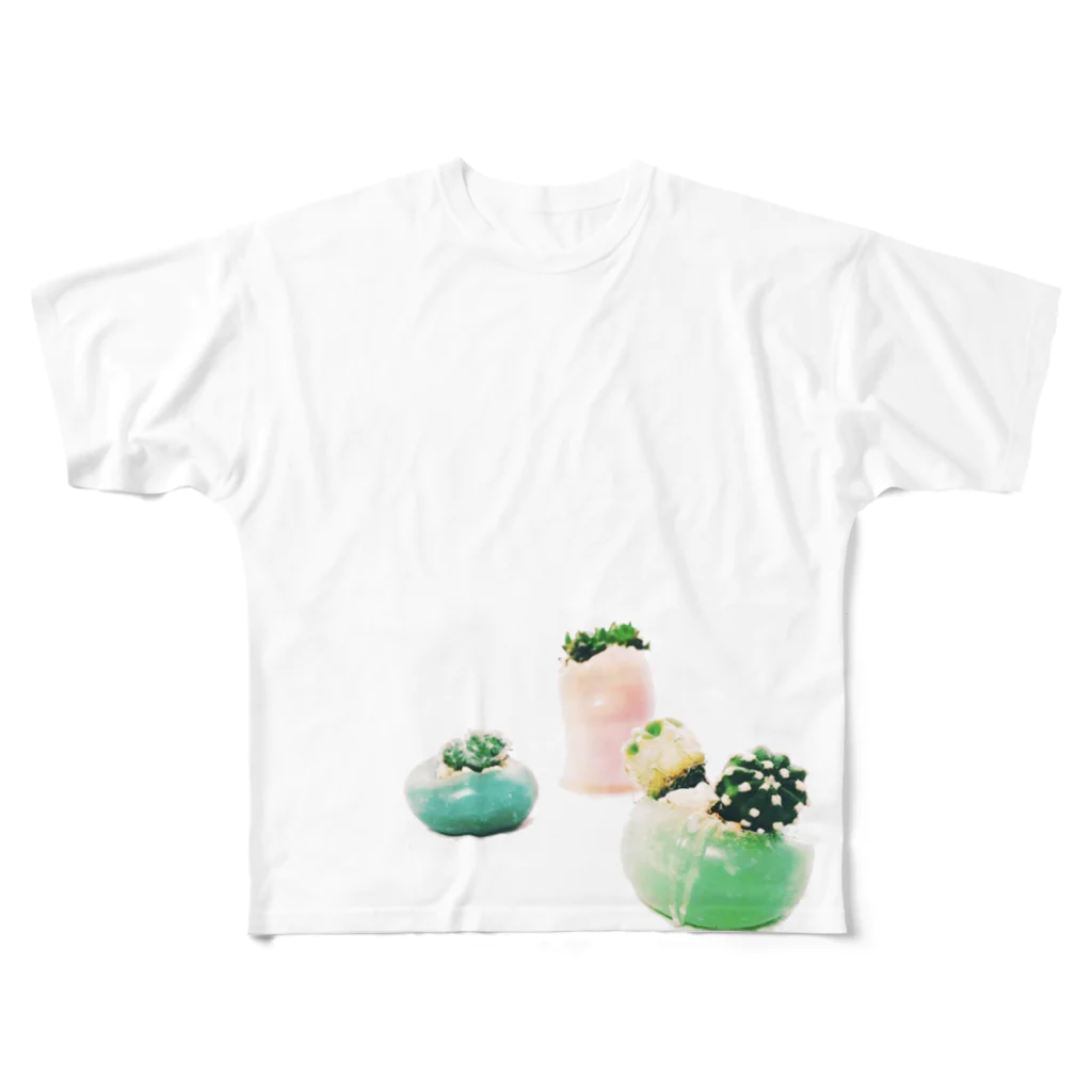 ✯しーくん。の【アロマサボテンズ】 フルグラフィックTシャツ