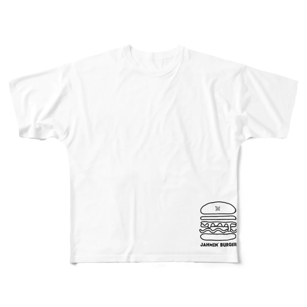 南風酒場Jahmin’のJahmin' Burger logo All-Over Print T-Shirt