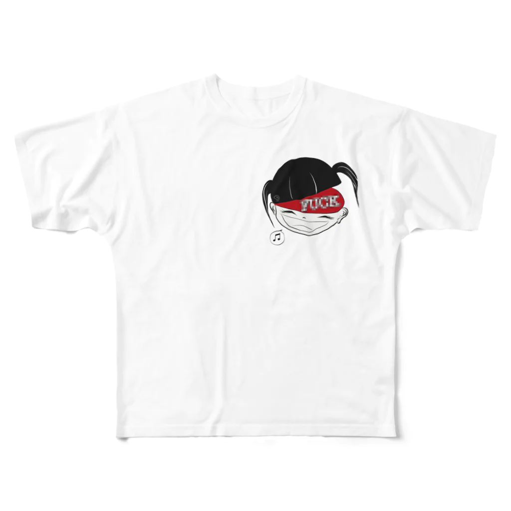 MushrooMのウラハラナコトバ フルグラフィックTシャツ