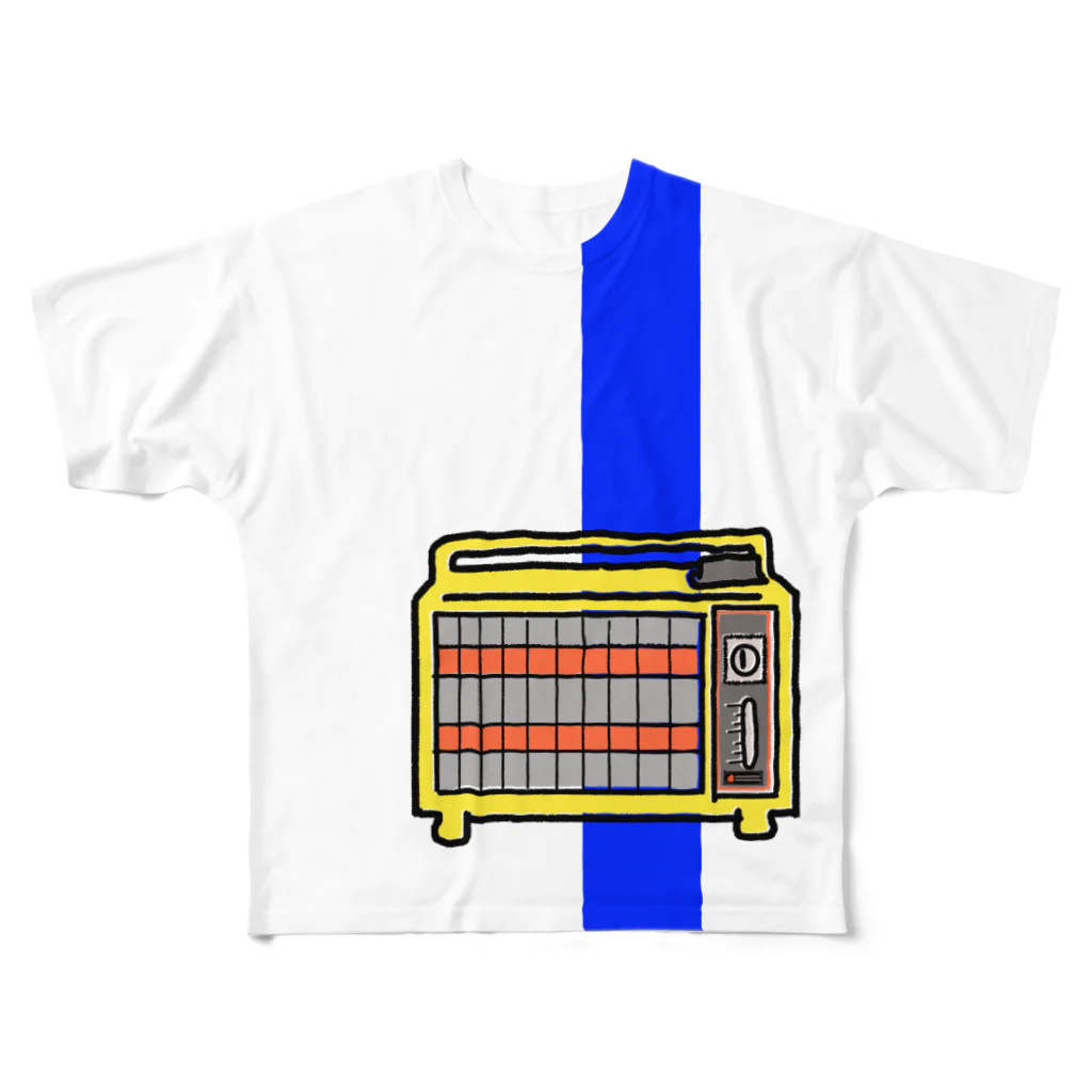 蛇口〆太のお店のレトロ家電 フルグラフィックTシャツ