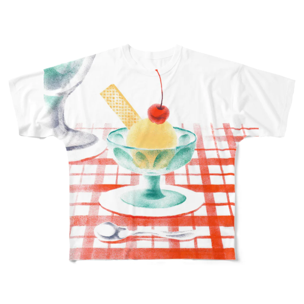 松尾穂波のICE CREAM All-Over Print T-Shirt