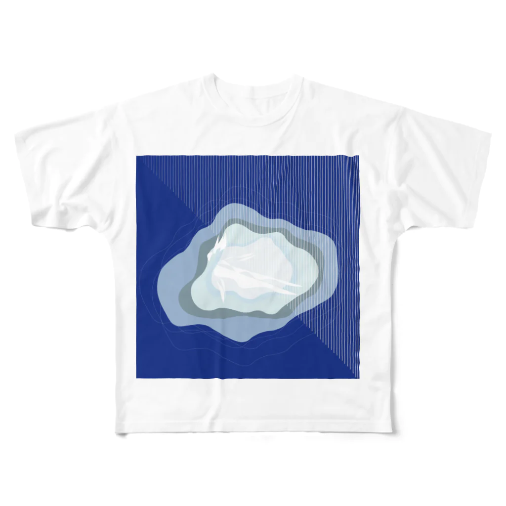 カリン・ハヤシのWater All-Over Print T-Shirt