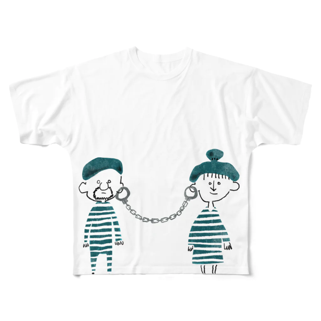 bocca  『codomodern』（コドモダン）の囚われのイヤリング All-Over Print T-Shirt