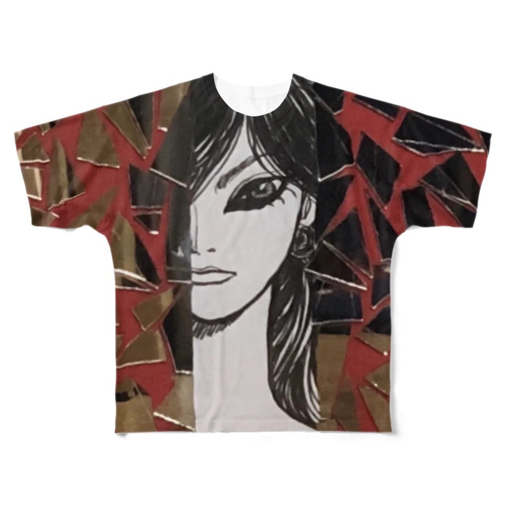 田代りえ子のtashirorieko鏡の乙女 All-Over Print T-Shirt