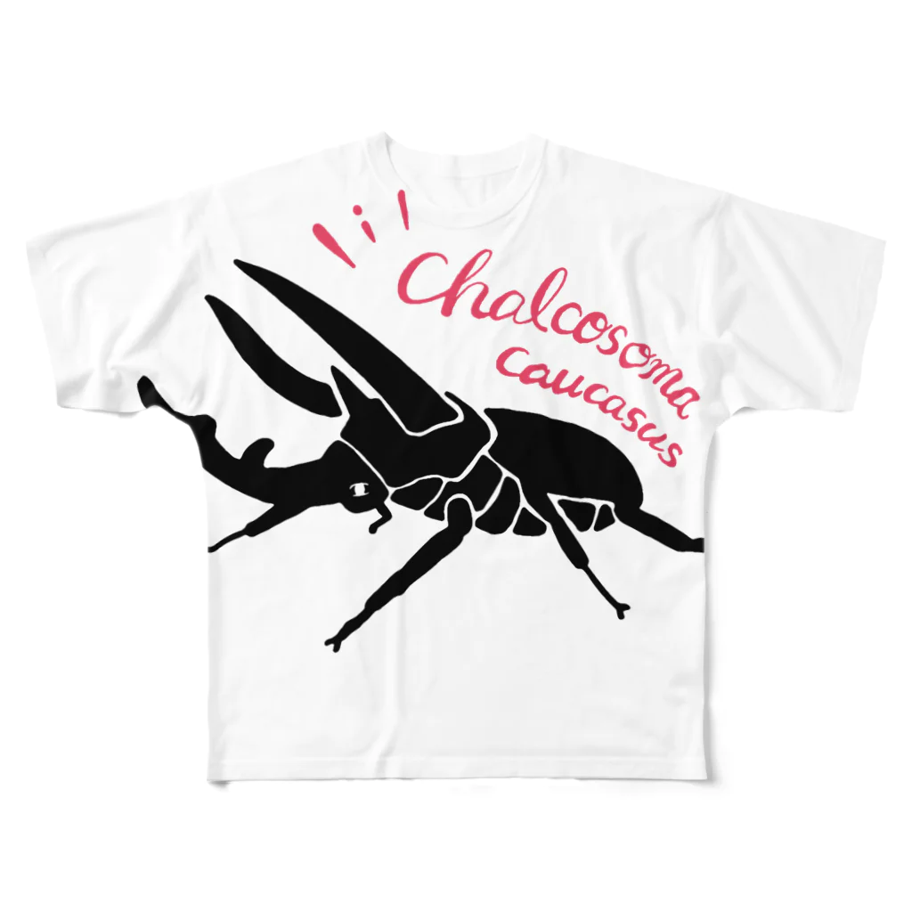 Chibicco Designのコーカサスオオカブト君 フルグラフィックTシャツ