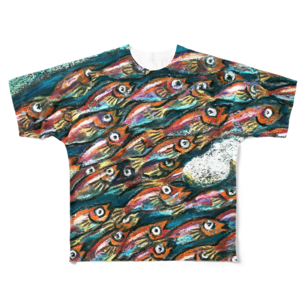 なまらやのスクガラスの海 All-Over Print T-Shirt