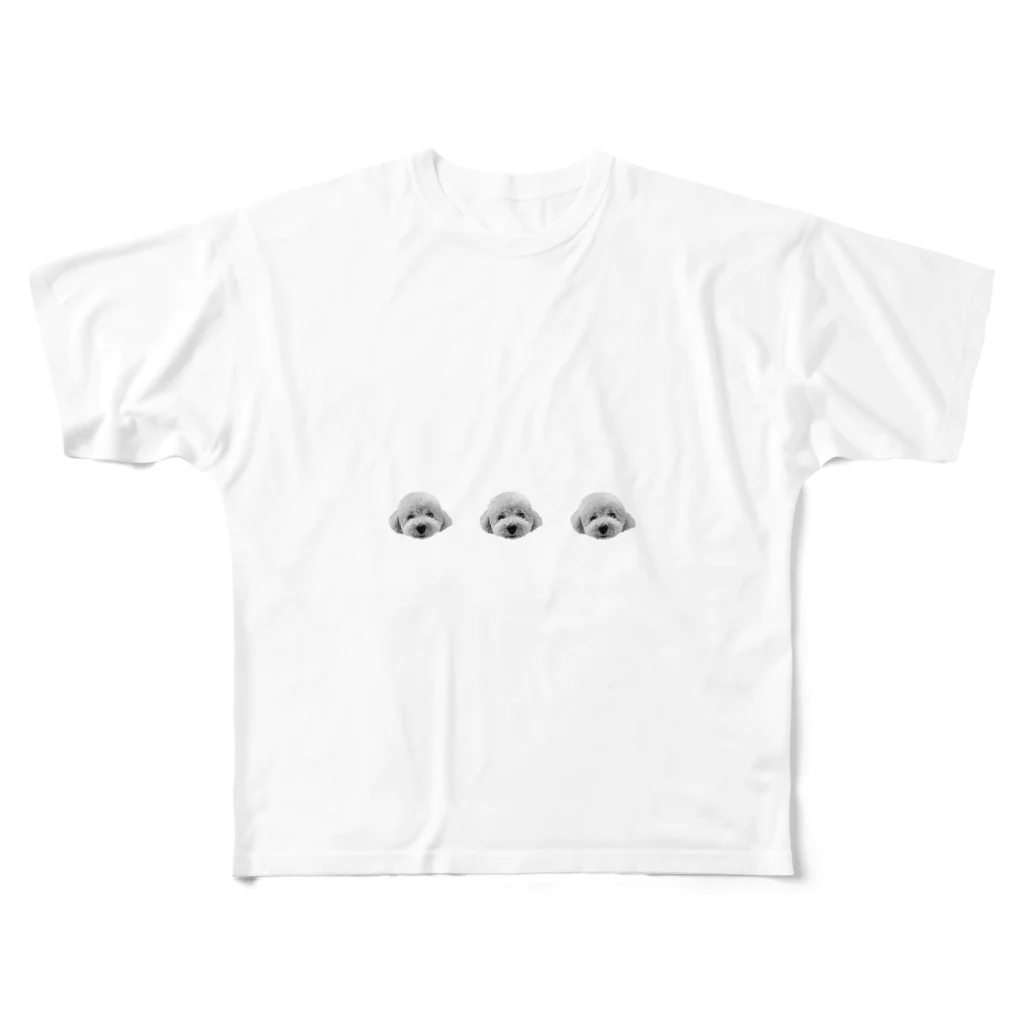 いとちゃんの飼い主のいとちゃん2 白黒 All-Over Print T-Shirt