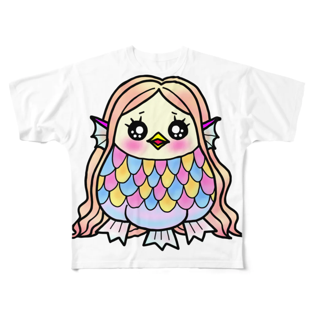 そはしょー@LINEスタンプ販売中のウルウル・アマビエ All-Over Print T-Shirt