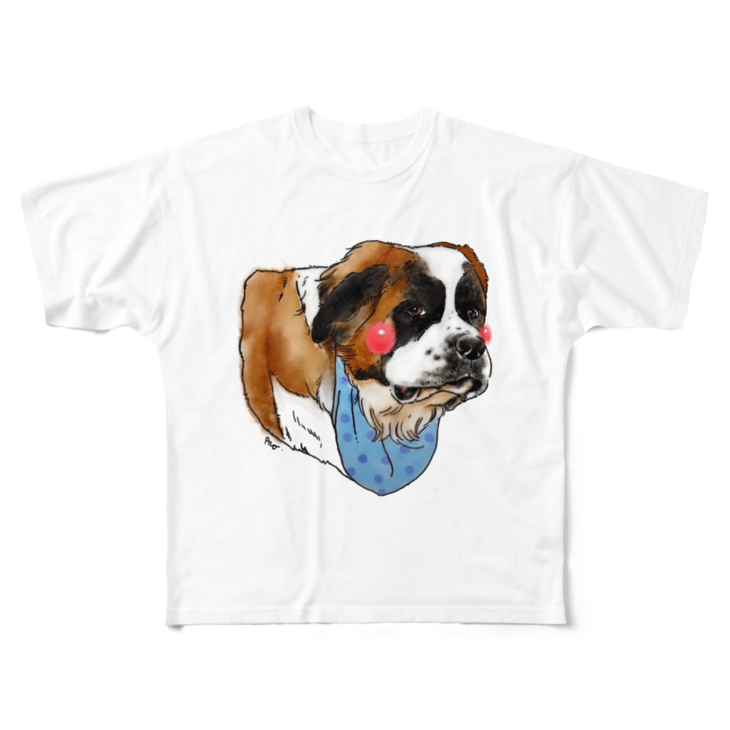 スタイなセントバーナード All Over Print T Shirt By Aco Marinoarco Suzuri