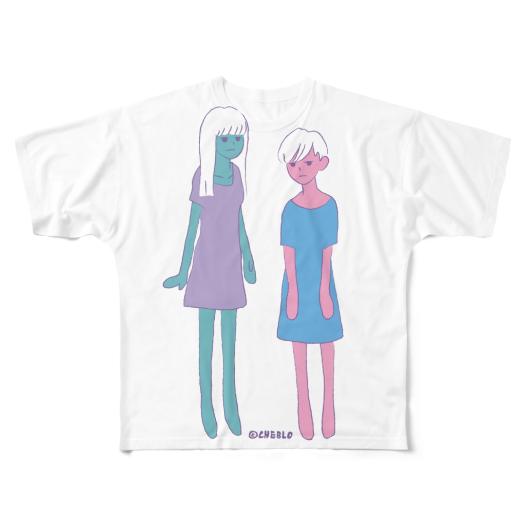 CHEBLOの二人 All-Over Print T-Shirt