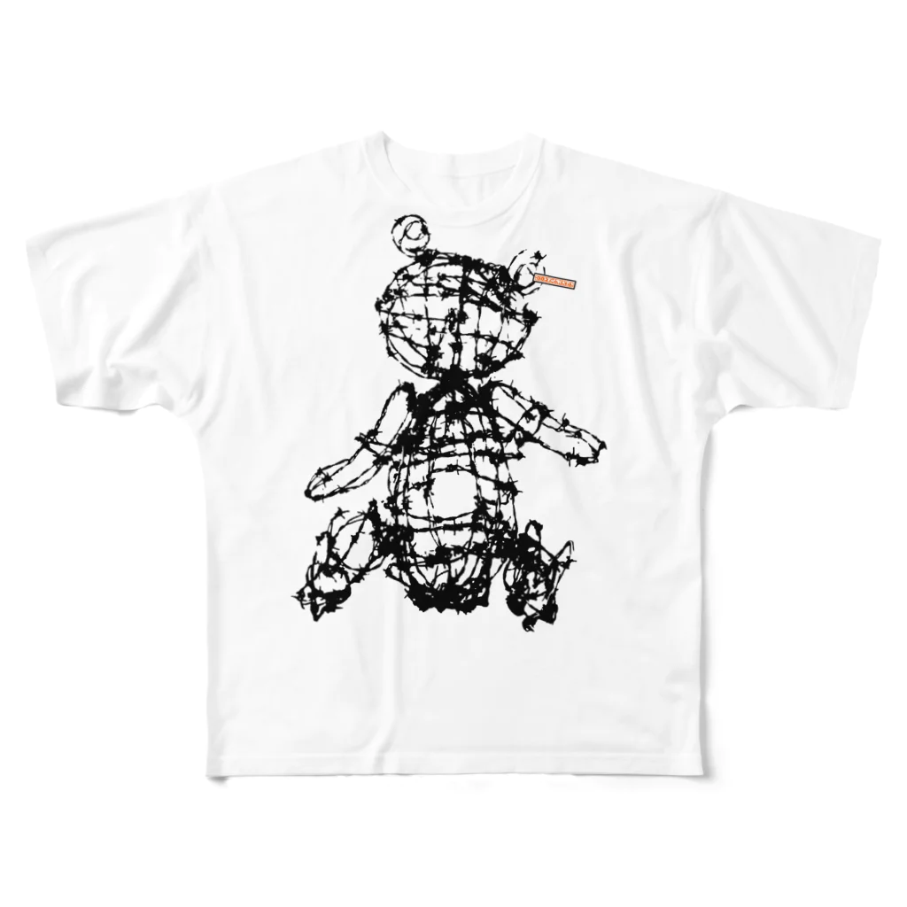 現代美術二等兵の抱っこしてちょ All-Over Print T-Shirt