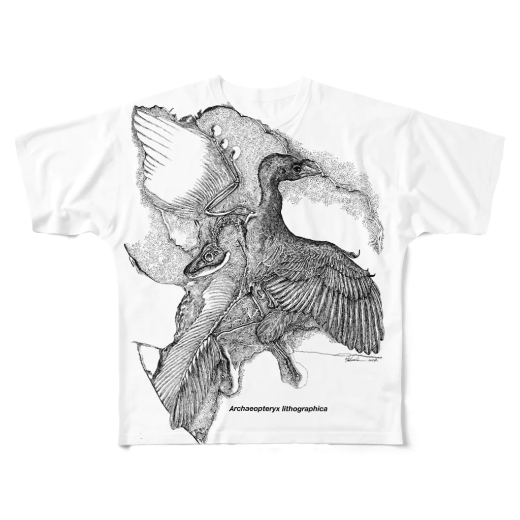 小田隆の始祖鳥2014 フルグラフィックTシャツ