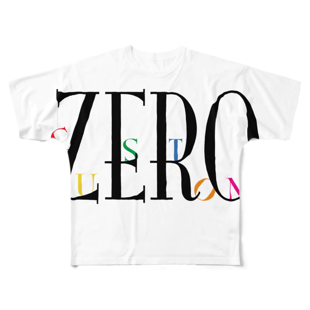 ZEROcustomのZEROcustomロゴシリーズ All-Over Print T-Shirt