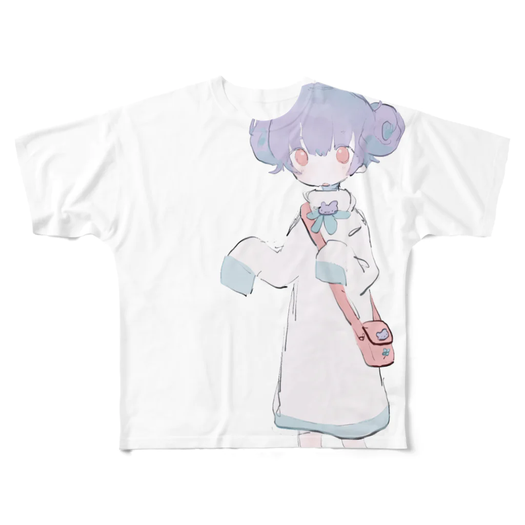 ゆーきんの絵ぐっずのこぐま フルグラフィックTシャツ