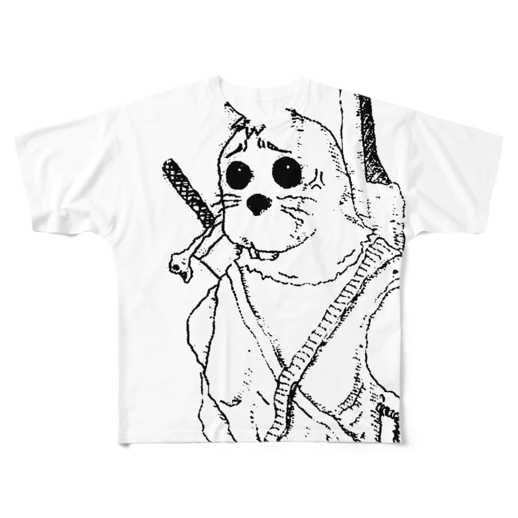 日本橋UPsの五代目若頭 All-Over Print T-Shirt