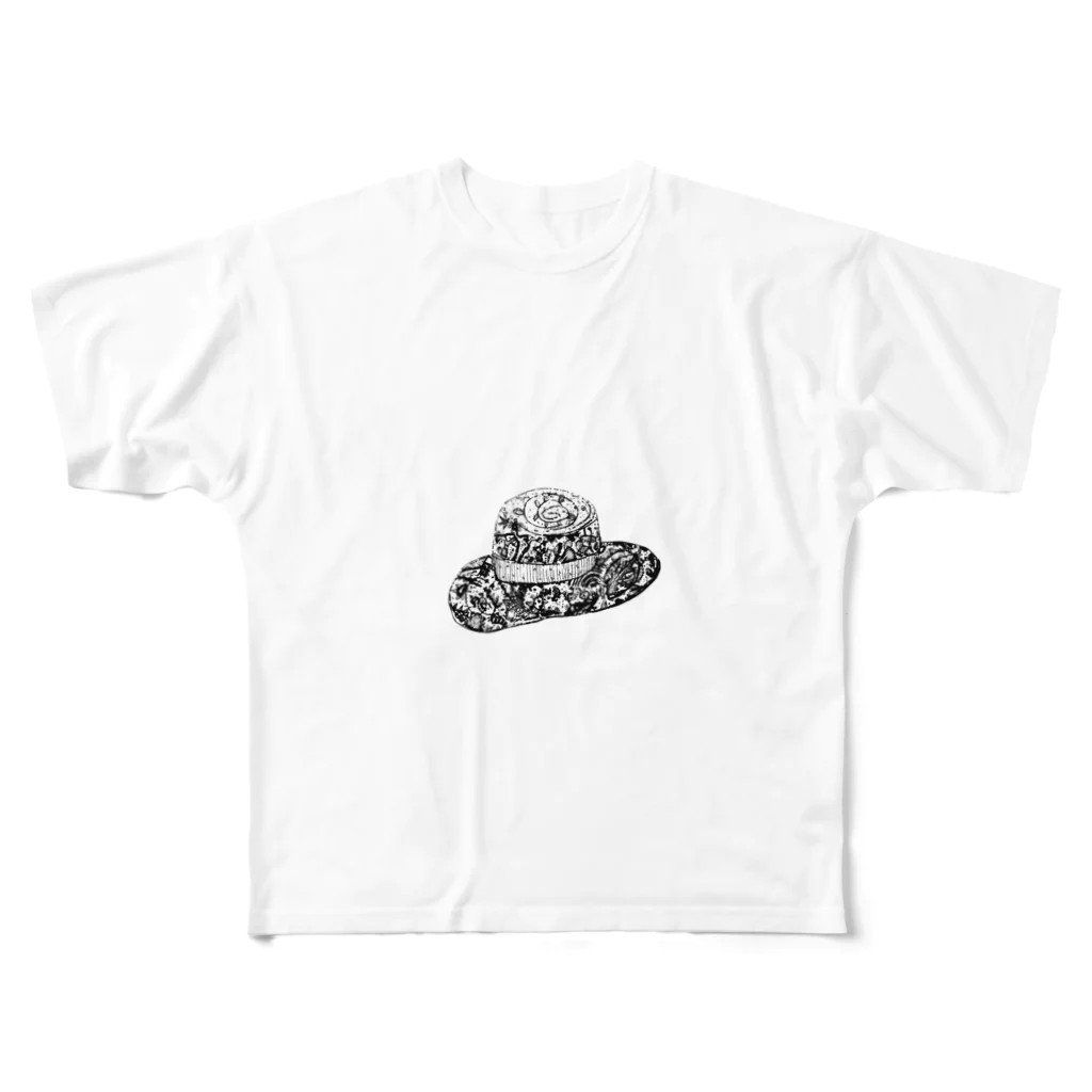 隠れ堂の帽子 All-Over Print T-Shirt