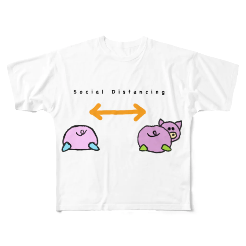 Sugiのこぶたのぴぎーくん All-Over Print T-Shirt