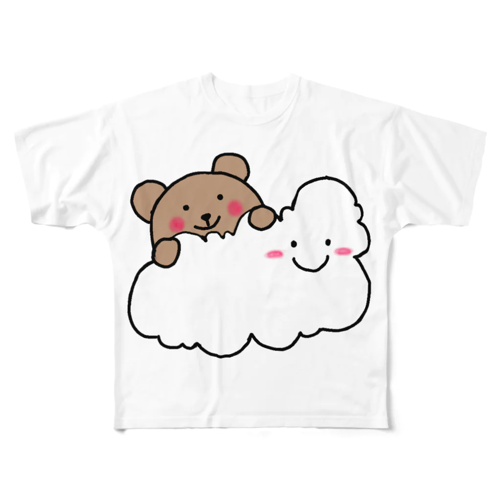 りゃあのくもり のち くま All-Over Print T-Shirt