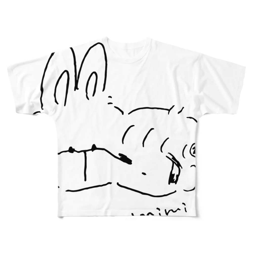 おすし食べたい。のmimi_02 All-Over Print T-Shirt