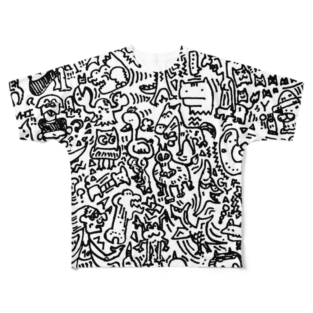 CHiSHOPのanimal？ フルグラフィックTシャツ