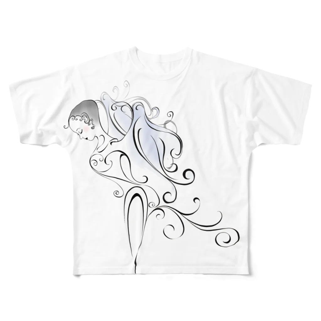 suparnaの鳥の女 2 フルグラフィックTシャツ