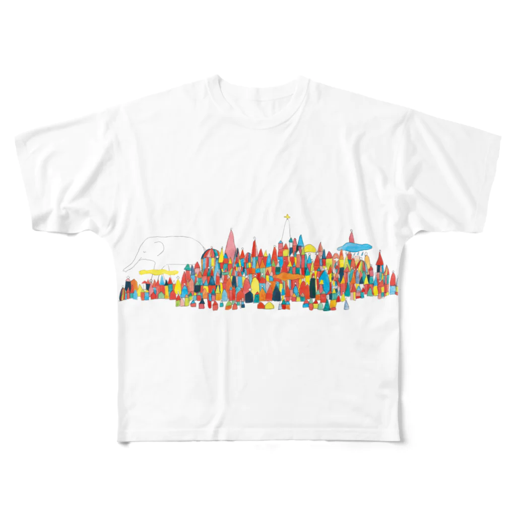 nakamura natsukiの虹の街 All-Over Print T-Shirt