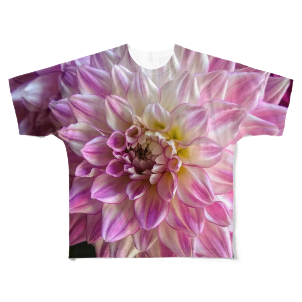 seide.blume～Ｄ＊Ｒ～のダリア All-Over Print T-Shirt