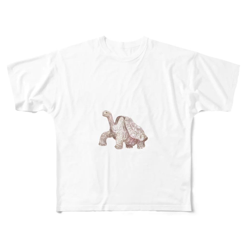 古生物科学雑貨のガラパゴス All-Over Print T-Shirt