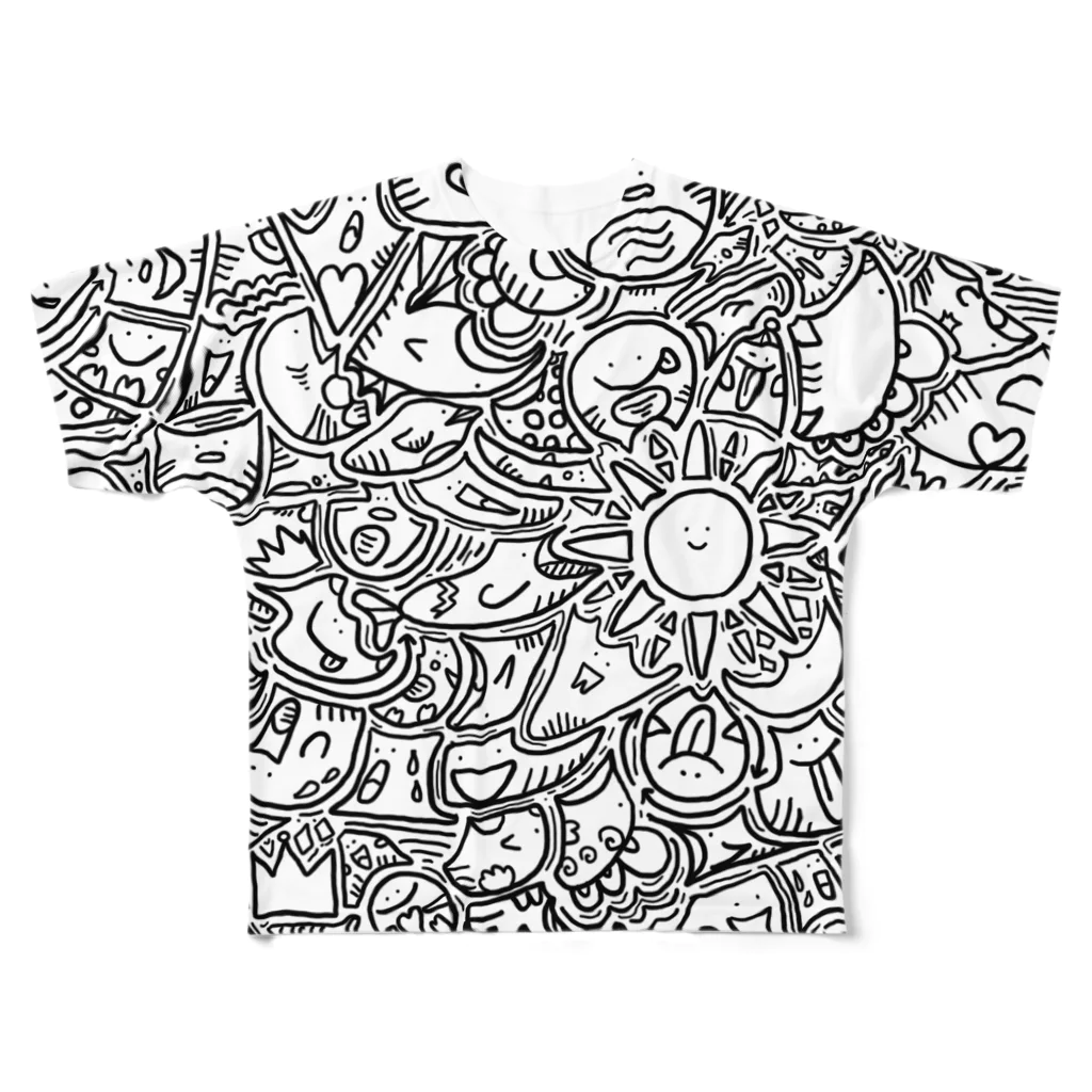 Shibata Tomoyaのひま暇お絵描き　① All-Over Print T-Shirt