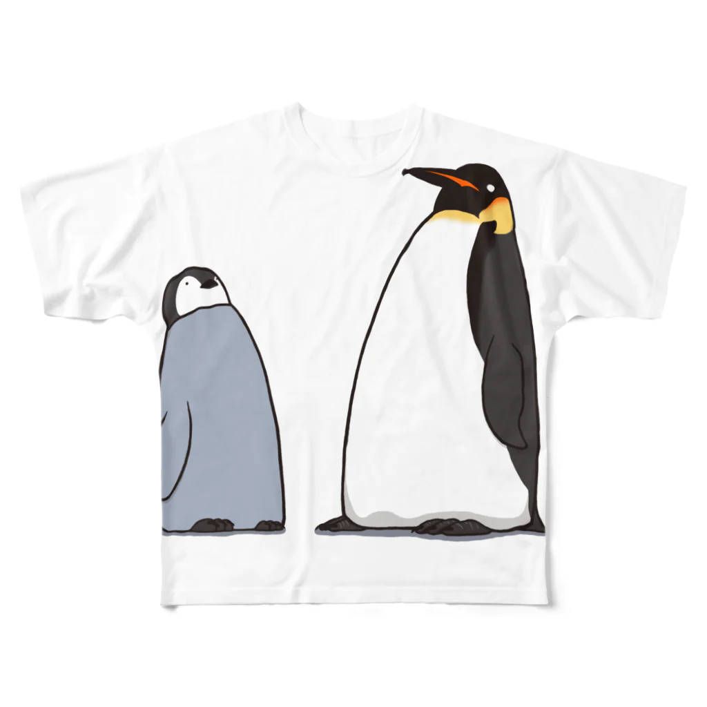 あまざけ屋の皇帝ペンギンが好きなんです　文字無し フルグラフィックTシャツ