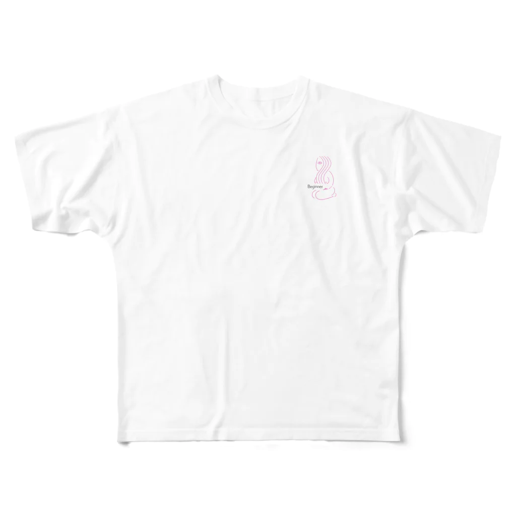 糖分ムウのBeginner All-Over Print T-Shirt