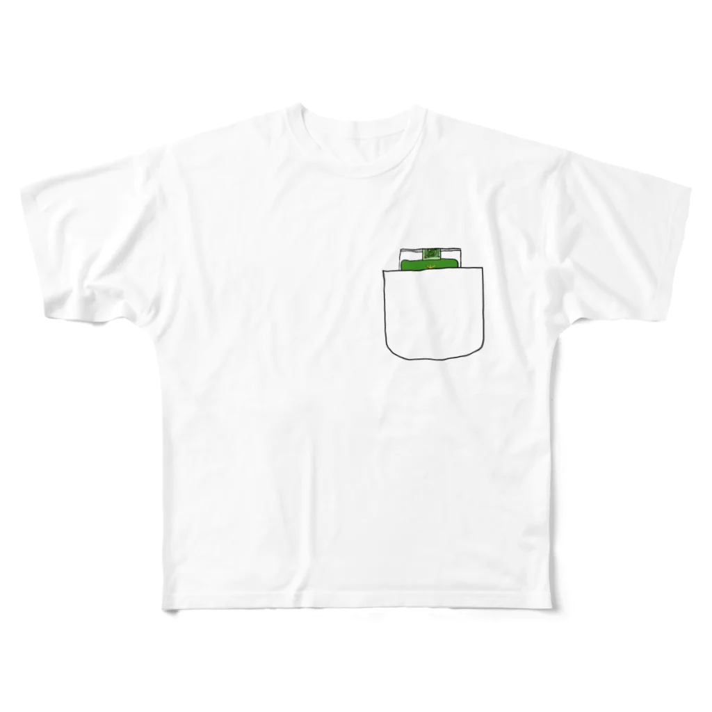 腹痛ザウルスのグッズのtobacco フルグラフィックTシャツ