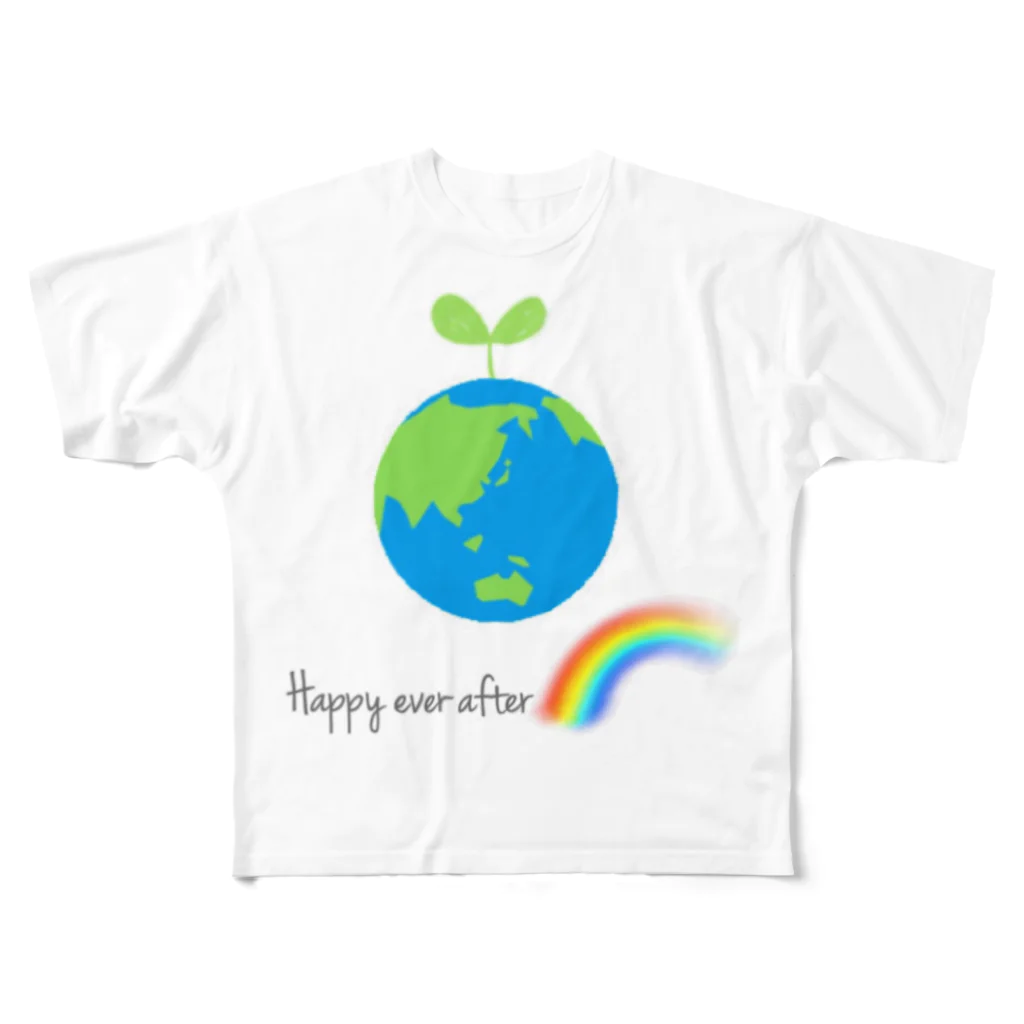 HOPEのHappy ever after 1-2 フルグラフィックTシャツ