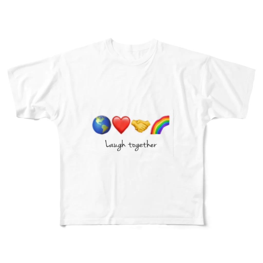 HOPEのLaugh together 2 フルグラフィックTシャツ