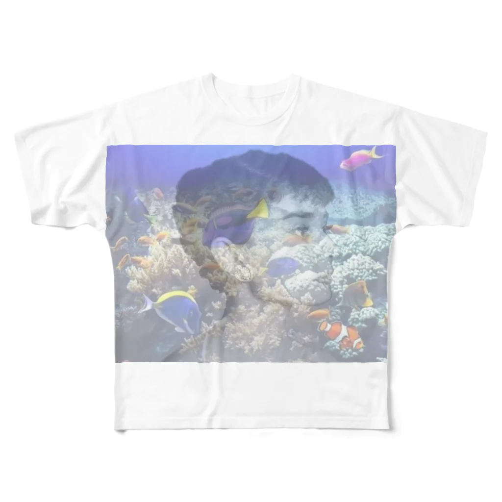 キムチの水槽🐠オードリーヘップバーン All-Over Print T-Shirt