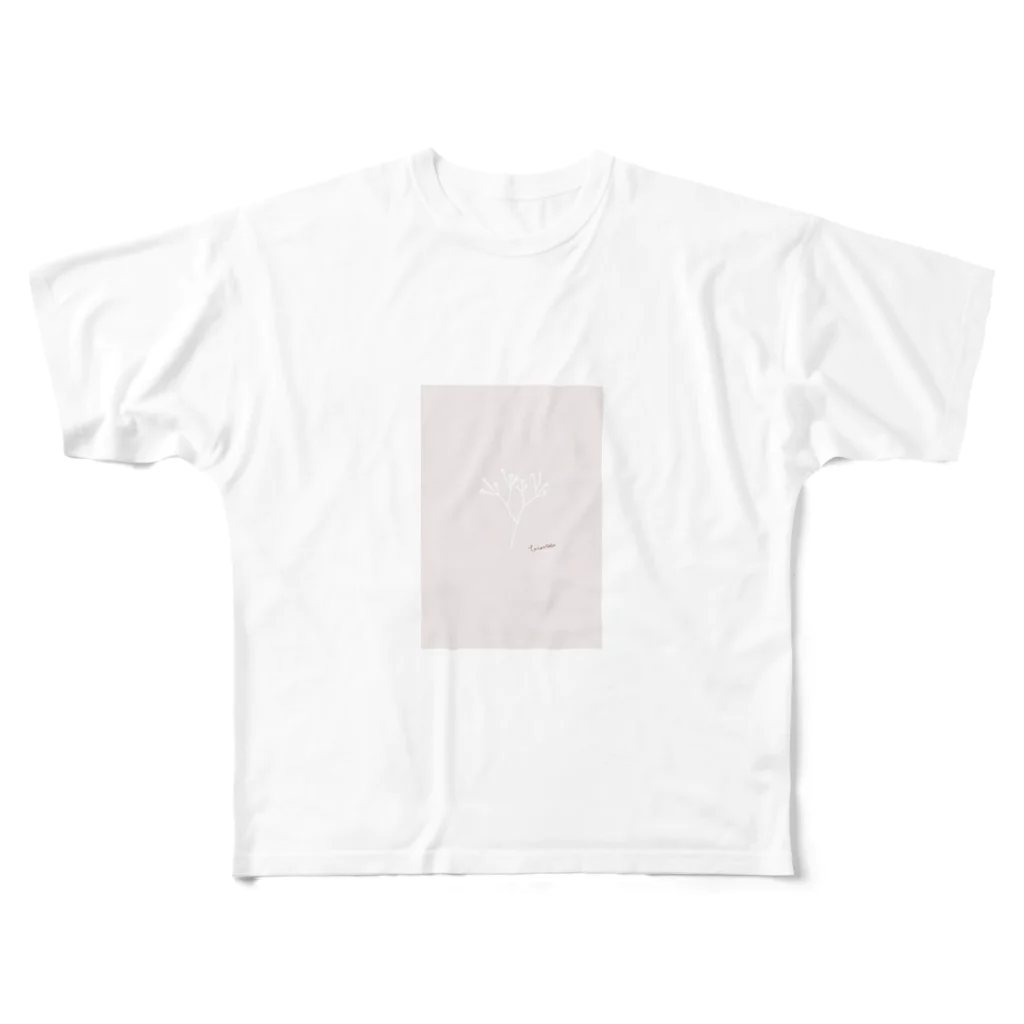 rilybiiのカスミソウ*ロゴ  All-Over Print T-Shirt