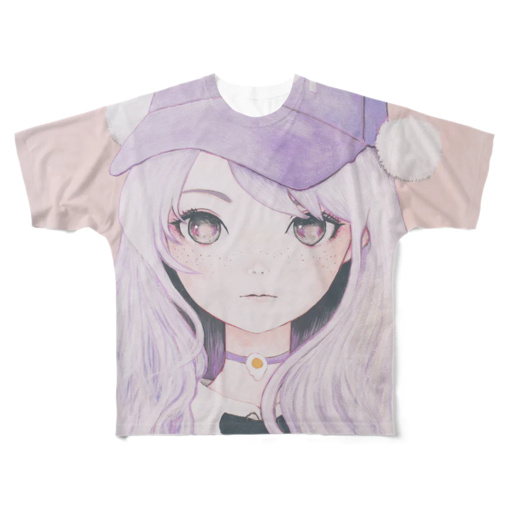 KAORU HASEGAWA WEBSTORE SUZURIのRicehime フルグラフィックTシャツ